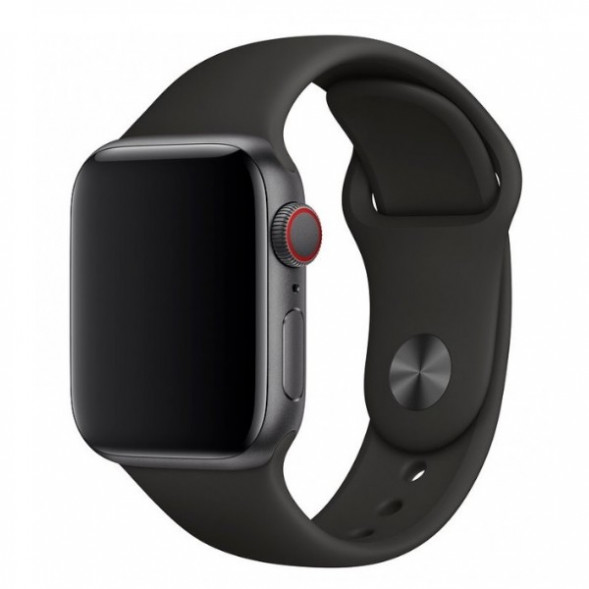 Ремешок для Apple Watch 44mm Black Sport Band (MTPL2ZM/A), черный в Мытище