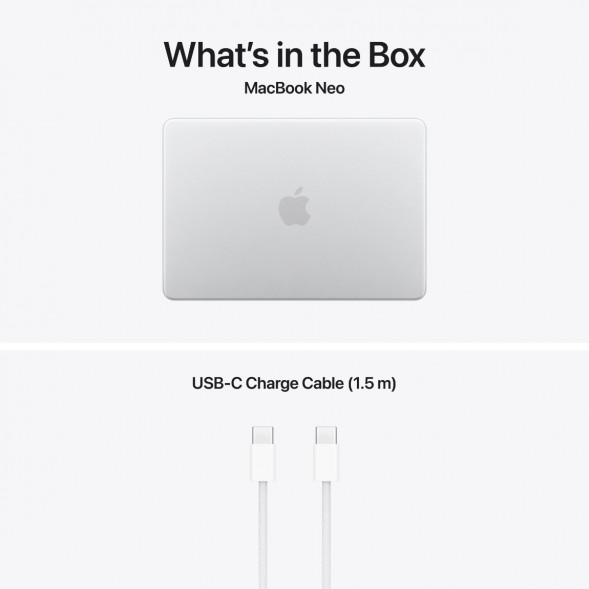 Ноутбук Apple MacBook Neo MHFA4 (A18 Pro 5-Core GPU, 8/256GB), Серебристый/Silver в Мытище