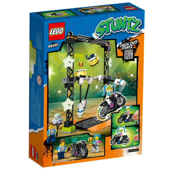 Конструктор LEGO City 60341 Трюковое испытание «Нокдаун» в Мытище