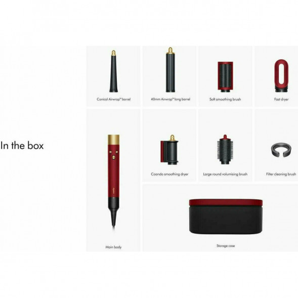 Стайлер Dyson Airwrap i.d. HS08 Straight+Wavy, Red Velvet/Gold (596927-01) в Мытище