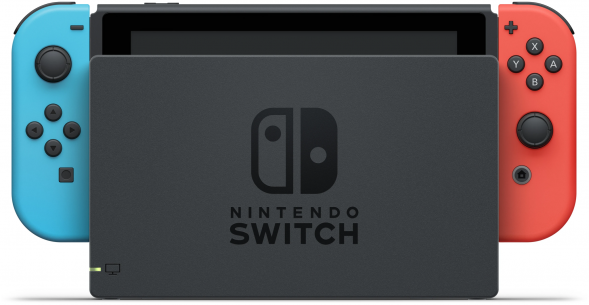 Игровая приставка Nintendo Switch rev.2 32 ГБ, красный/синий в Мытище