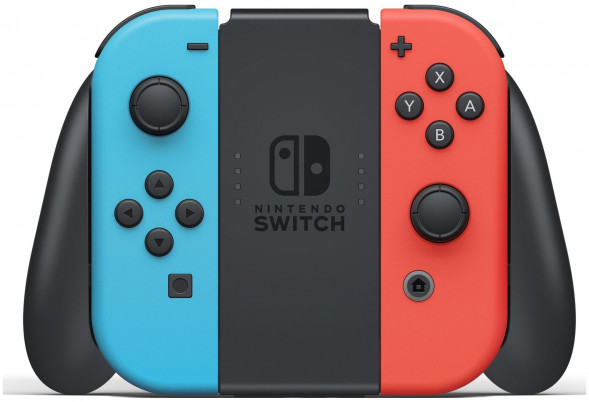 Игровая приставка Nintendo Switch rev.2 32 ГБ, красный/синий в Мытище