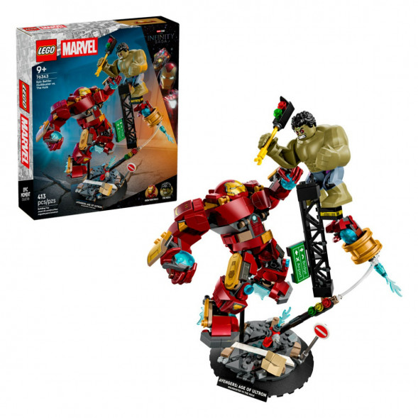 Конструктор LEGO Super Heroes 76343 Легендарная битва Халкбастера против Халка в Мытище