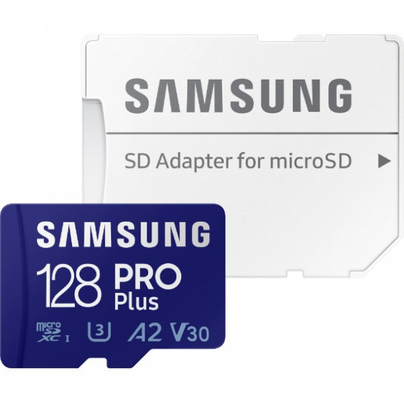 Карта памяти micro SDXC 128Gb Samsung PRO Plus U3 A2 V30 180/130MB/s (MB-MD128G-K) в Мытище