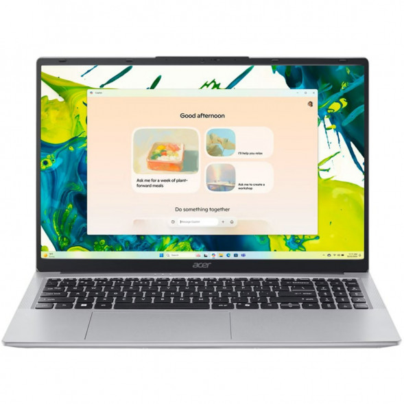 Ноутбук Acer Aspire Lite 15 AL15-54P-590V (15.6&amp;quot;, IPS, Intel Core Ultra 5, 8 ядер, 16 ГБ LPDDR5, 512 ГБ SSD, Intel Graphics), серебристый в Мытище