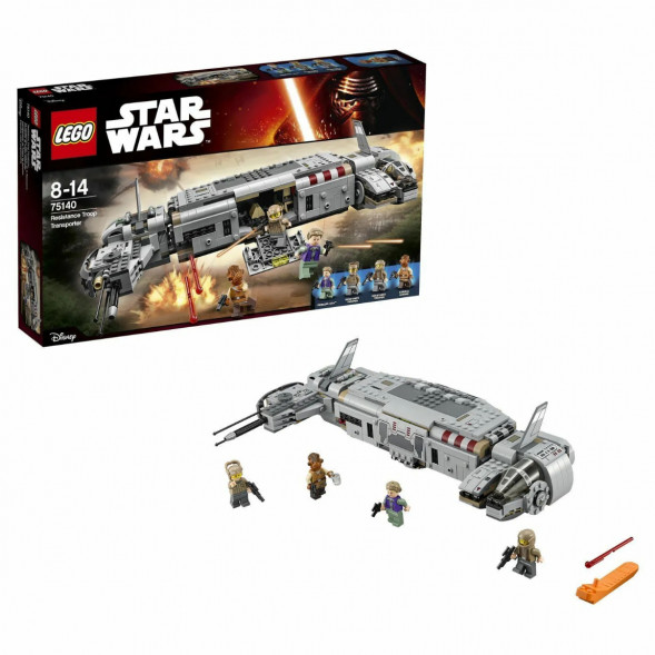 Конструктор LEGO Star Wars 75140 Военный транспорт Сопротивления в Мытище