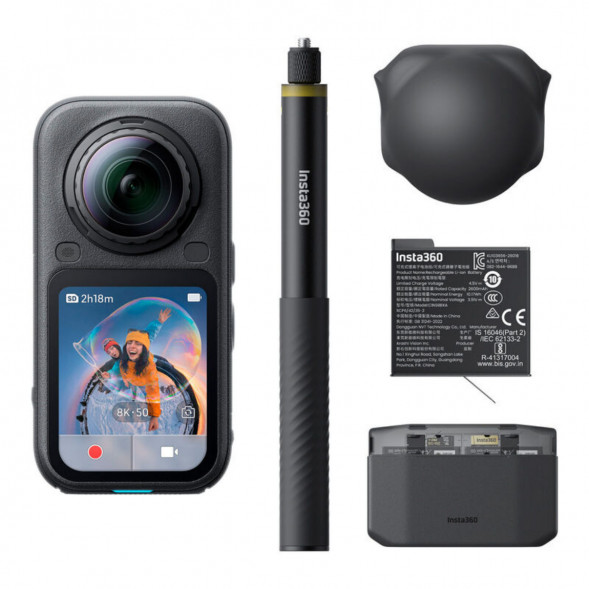Экшн-камера Insta360 X6 Essentials Bundle, Black в Мытище