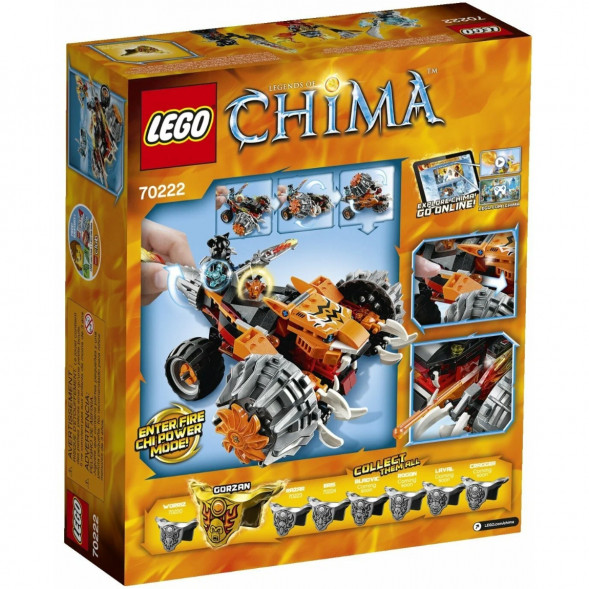 Конструктор LEGO Legends of Chima 70222 Огненный Вездеход Тормака в Мытище