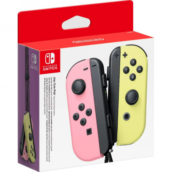 Геймпад Nintendo Switch Joy-Con controllers Duo, пастельный розовый / пастельный жёлтый в Мытище