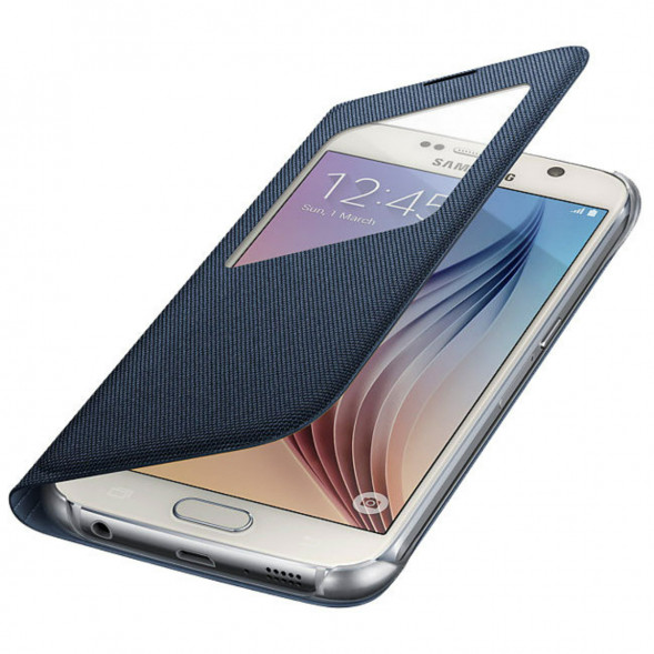 Чехол для Samsung Galaxy S6 S-View Cover (EF-CG920BBE), Black в Мытище