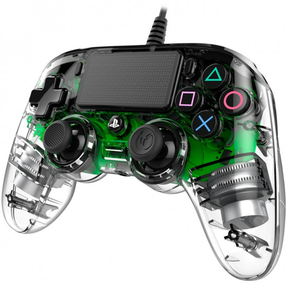 Геймпад проводной Nacon Illuminated Compact PS4, зеленый в Мытище