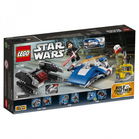 Конструктор LEGO Star Wars 75196 Истребитель типа A против бесшумного истребителя СИД в Мытище