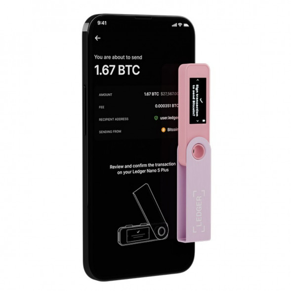 Криптокошелек Ledger Nano S Plus 1 шт., Pastel Pink в Мытище