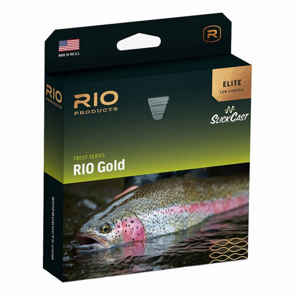 Леска RIO Elite Gold WF7F, Moss/Gold/Gray в Мытище
