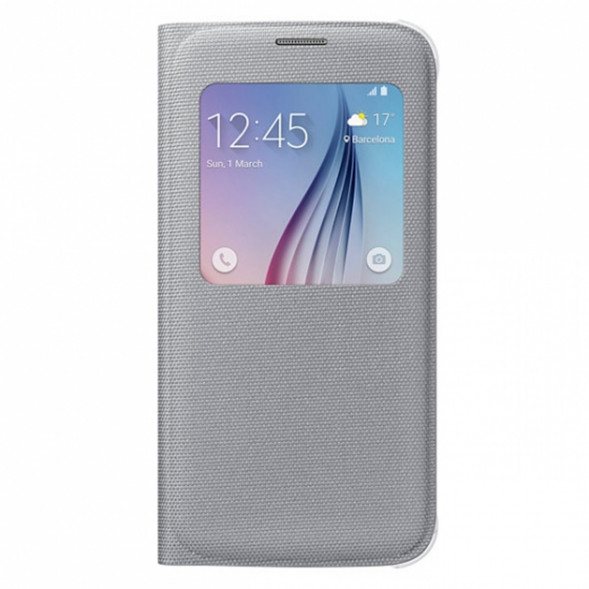Чехол для Samsung Galaxy S6 S-View Cover (EF-CG920BSE), Silver в Мытище