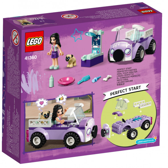 Конструктор LEGO Friends 41360 Передвижная ветклиника Эммы в Мытище