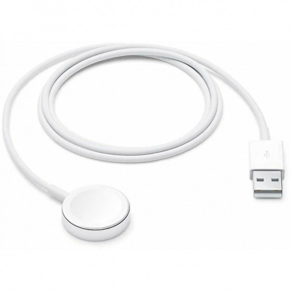 Кабель Apple USB с магнитным креплением для зарядки Apple Watch, 1 м, белый (MX2E2) в Мытище