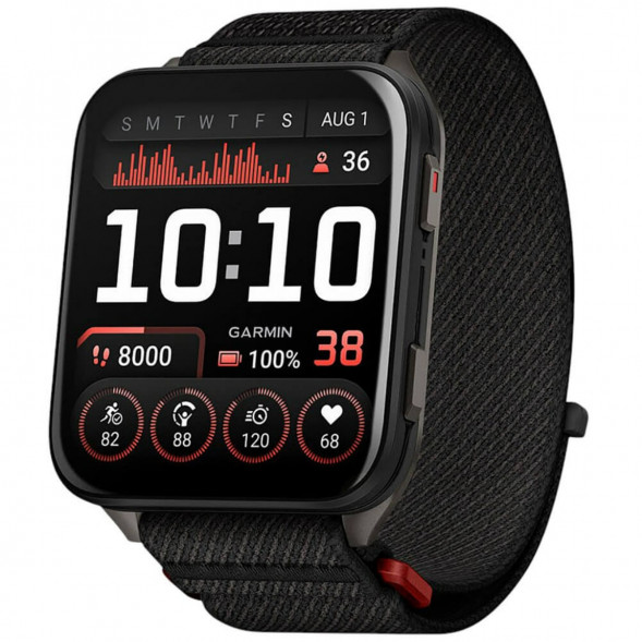 Умные часы Garmin Venu X1 Black с чёрным нейлоновым ремешком ComfortFit 010-02980-02 в Мытище