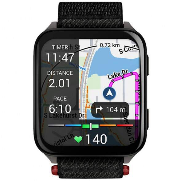 Умные часы Garmin Venu X1 Black с чёрным нейлоновым ремешком ComfortFit 010-02980-02 в Мытище