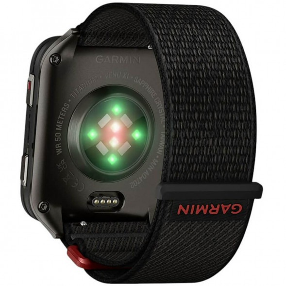 Умные часы Garmin Venu X1 Black с чёрным нейлоновым ремешком ComfortFit 010-02980-02 в Мытище