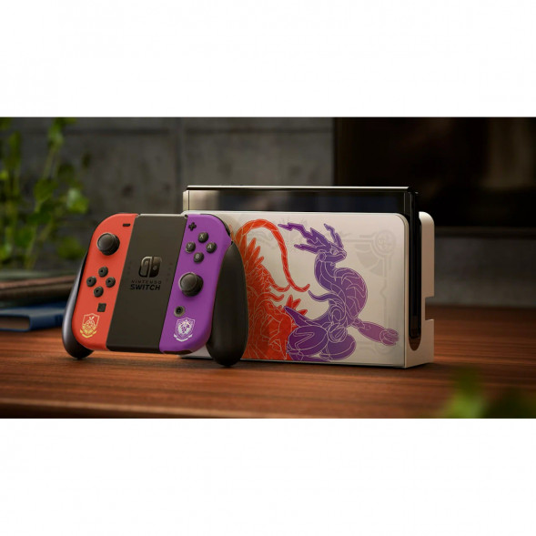 Игровая приставка Nintendo Switch OLED 64 ГБ, Pokemon Scarlet &amp;amp; Violet Edition в Мытище