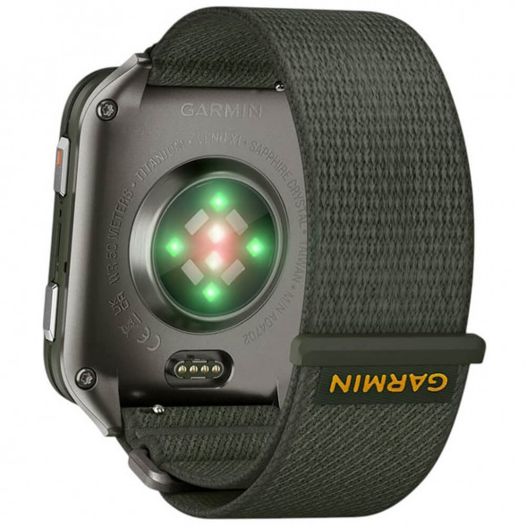Умные часы Garmin Venu X1 Green с нейлоновым ремешком Moss ComfortFit 010-02980-03 в Мытище