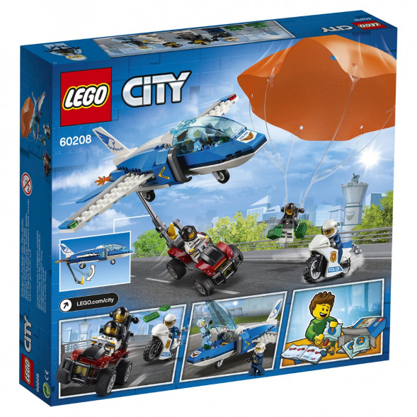 Конструктор LEGO City Police 60208 Воздушная полиция: арест парашютиста в Мытище