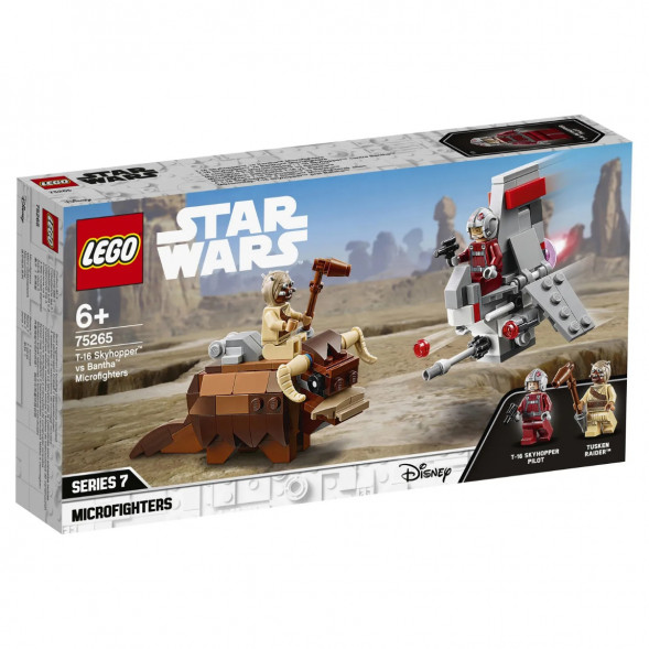 Конструктор LEGO Star Wars 75265 Микрофайтеры Скайхоппер T-16 против Банты в Мытище