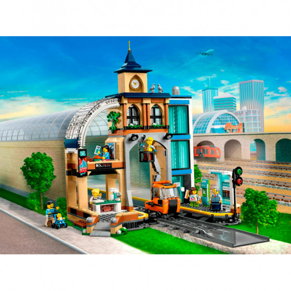 Конструктор LEGO City 60469 Центральный железнодорожный вокзал в Мытище
