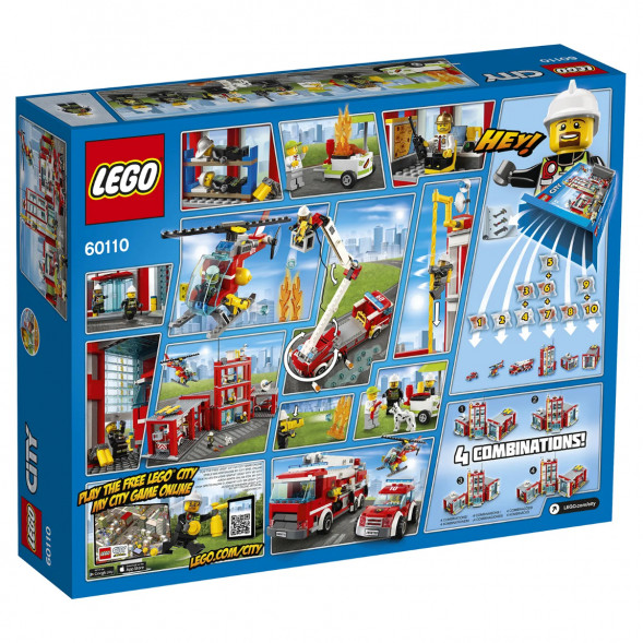 Конструктор LEGO City 60110 Пожарная часть в Мытище
