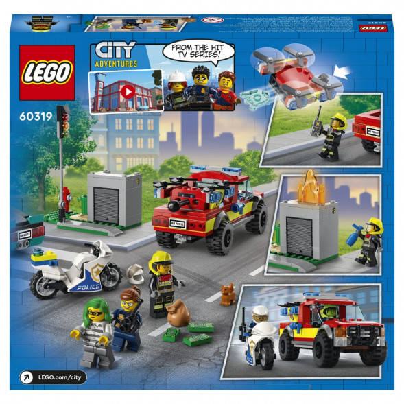 Конструктор LEGO City Fire 60319 Пожарная бригада и полицейская погоня в Мытище