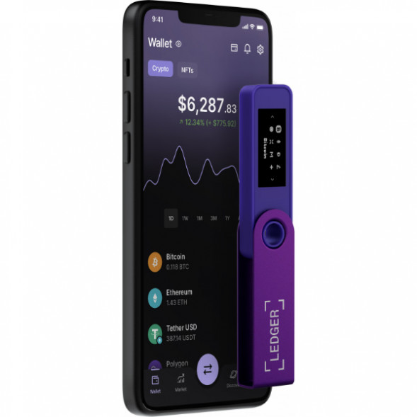 Криптокошелек Ledger Nano S Plus 1 шт., Purple Amethyst в Мытище