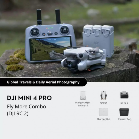 Квадрокоптер DJI Mini 4 Pro Fly More Combo (DJI RC 2) в Мытище