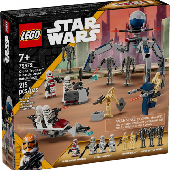 Конструктор LEGO Star Wars 75372 Боевой набор солдат-клонов и боевых дроидов в Мытище