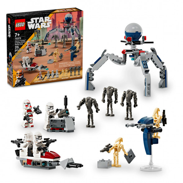 Конструктор LEGO Star Wars 75372 Боевой набор солдат-клонов и боевых дроидов в Мытище