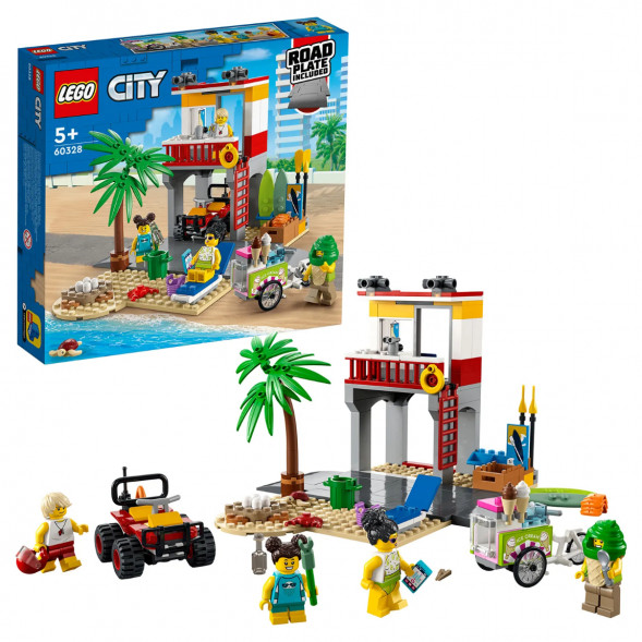 Конструктор LEGO City 60328 Пост спасателей на пляже в Мытище