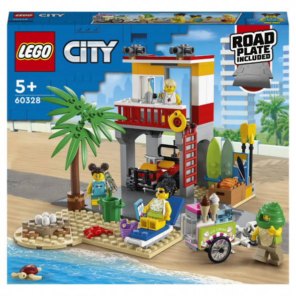 Конструктор LEGO City 60328 Пост спасателей на пляже в Мытище