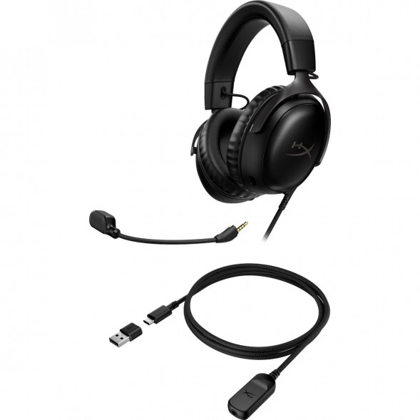 Компьютерная гарнитура HyperX Cloud III проводная, чёрный в Мытище