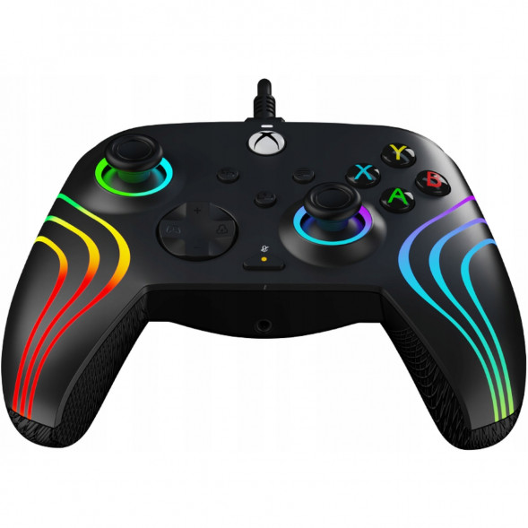 Геймпад проводной PDP для Xbox Afterglow Wave, Black в Мытище