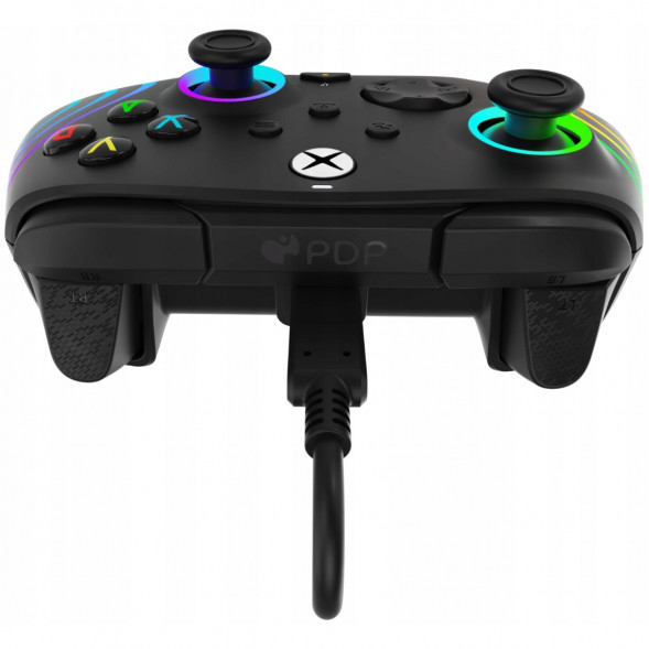 Геймпад проводной PDP для Xbox Afterglow Wave, Black в Мытище