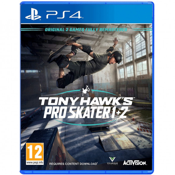 Игра Tony Hawk&amp;#039;s Pro Skater 1 + 2 [PS4, английская версия] в Мытище