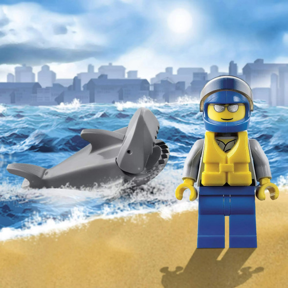 Конструктор LEGO City 60011 Спасение сёрфингиста в Мытище