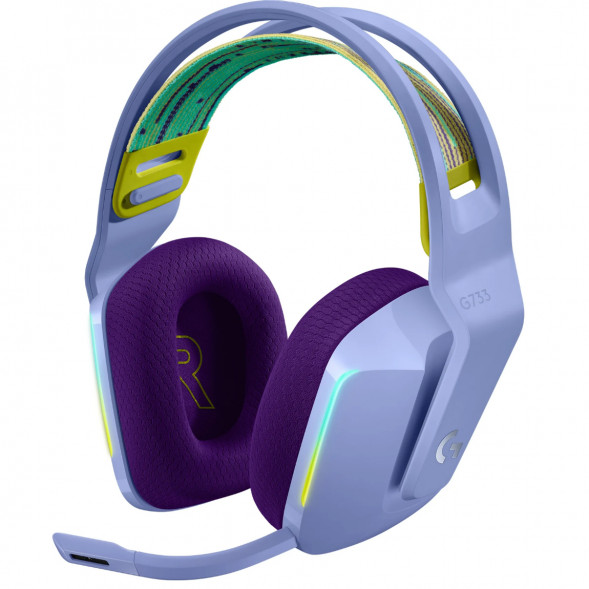 Игровая гарнитура Logitech G733 RGB Lightspeed Wireless, сиреневый в Мытище