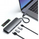 Док-станция Satechi USB-C Hybrid Multiport Adapter (with SSD Enclosure M.2 SATA, 2xUSB 3.1, USB Type-C, HDMI), Серый ST-UCHSEM в Мытище