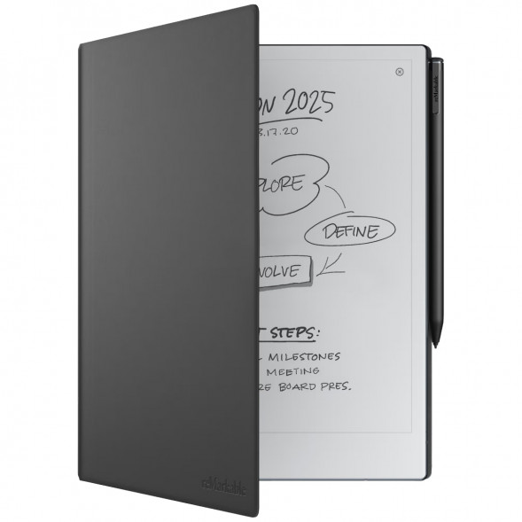 Графический планшет reMarkable 2 со стилусом Marker Plus и чехлом Book Folio черный (RM115) в Мытище