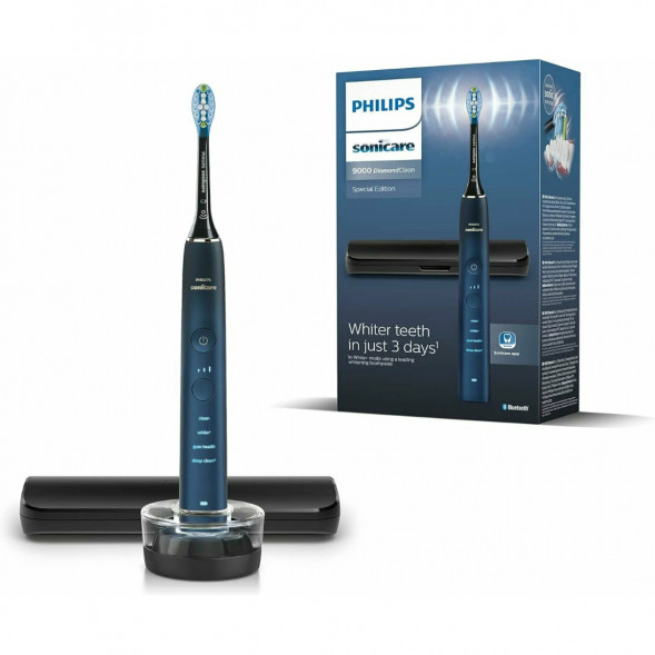 Электрическая звуковая зубная щетка Philips Sonicare DiamondClean 9000 HX9911/88, темно-синий в Мытище