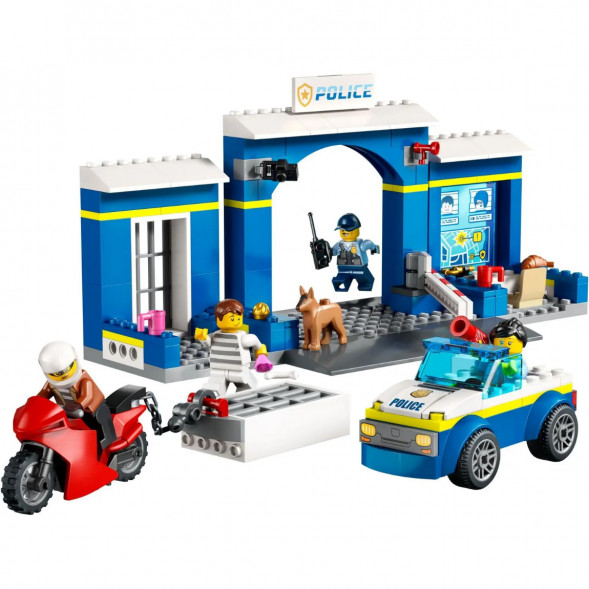 Конструктор LEGO City 60370 Побег из полицейского участка в Мытище