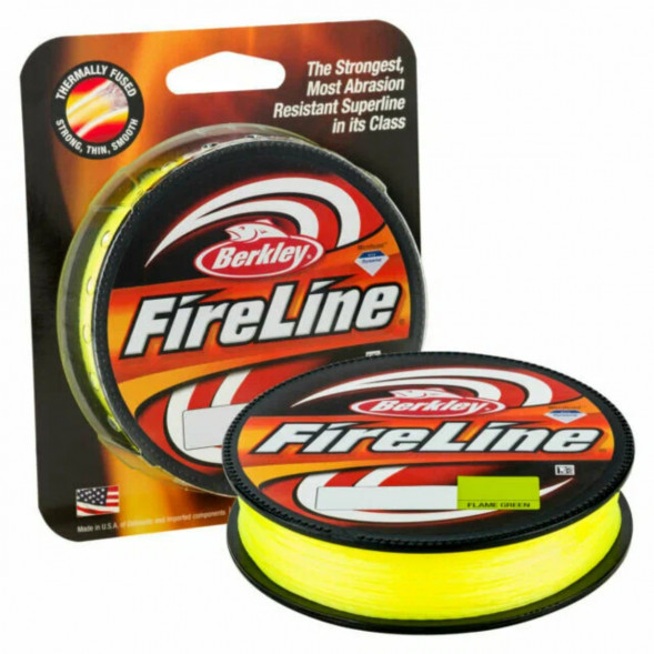 Леска Berkley FireLine 0,25mm 17,5kg 270m, Flame Green (желтый неон) в Мытище