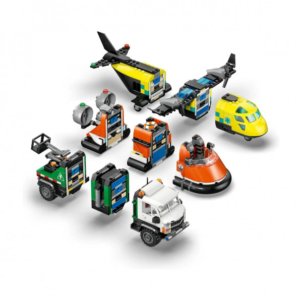Конструктор LEGO City 60505 Самолет, сервисный грузовик и судно на воздушной подушке в Мытище