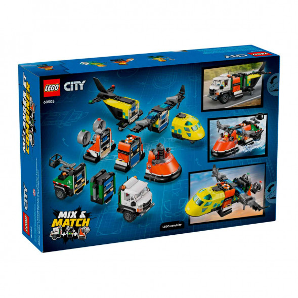 Конструктор LEGO City 60505 Самолет, сервисный грузовик и судно на воздушной подушке в Мытище